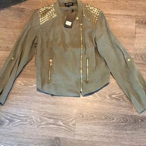 Jones New York Fatigue studded jacket M